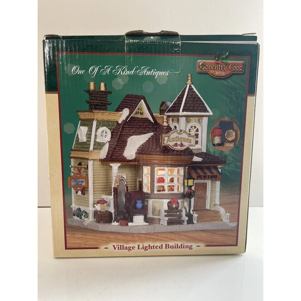 Lemax Coventry Cove 2004 One Of A Kind Antiques Village Lighted Building Retired